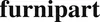 The image contains the word 'furnipart' in black capital letters against a white background. Produktbild-Vorschau