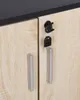 BELIANI Büroschrank Helles Holz / Schwarz 80 x 80 x 40 cm Produktbild-Vorschau 9