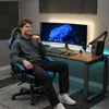 Gaming Stuhl ergonomisch mit Fußstütze, Gaming Chair mit Produktbild-Vorschau 3