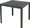 Holzimitat Gartentisch Outdoortisch Aluminium Anthrazit Produktbild-Vorschau 1