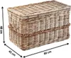 Kobolo ratanová truhla s uchy a víkem 80x45x48 cm - truhla Náhled obrázku produktu 3