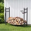 COSTWAY Kaminholzregal mit Kaminbesteck, Brennholzregal Produktbild-Vorschau 9