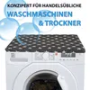 A washing machine with a patterned cover on top. Anteprima dell’immagine prodotto