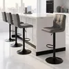 Drehbarer Barhocker, brauner Drehstuhl Produktbild-Vorschau 3
