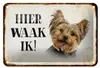 Blechschild Spruch 18x12cm holländisch Hier Waak ik Produktbild-Vorschau 1