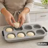 Kuketo | Silikon-Backform für 8 Brötchen – perforiert – Produktbild-Vorschau 6