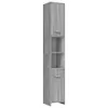 A tall, narrow cabinet with a wood-grain finish. Produktbild-Vorschau