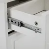 A close-up view of a white drawer with a metal slide mechanism. Anteprima dell’immagine prodotto