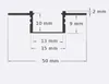 MasterLED LED profil pro sádrokarton PVC 50x12mm GK Náhled obrázku produktu 2