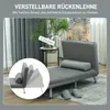 HOMCOM-Schlafsessel-Samtimitat(100% Polyester), Stahl-75L x Produktbild-Vorschau 5