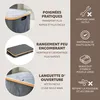 bremermann Collecteur de linge avec sac et couvercle Voir les images du produit 5