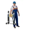 WORHAN® 5m TELESKOPLEITER 2 in 1 ANLEGELEITER KLAPPLEITER Produktbild-Vorschau 3