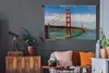 MuchoWow® Wandteppich Wandbehang Blick auf die Golden Gate Produktbild-Vorschau 5