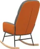 hojdacie kreslo vidaXL Light Grey Fabric Náhľad obrázku produktu 5