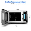MEDION MD 14482 Mikrowelle mit Grill / 20L Garraum / 8 Produktbild-Vorschau 7