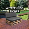 Palettenkissen-Set Anthrazit 2-tlg, Sitzkissen 120x80 cm & Produktbild-Vorschau 7