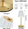 Vintage křišťálová stolní lampa stmívatelná noční lampa Náhled obrázku produktu 2