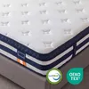 Postel VASAGLE s čalouněnou částe, LED osvětlením a matrací Náhled obrázku produktu 11