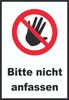 Bitte nicht anfassen Schild A5 (148x210mm) Produktbild-Vorschau 1