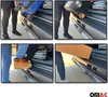 Collage of four images showing people loading luggage and boxes into the trunk of a vehicle, demonstrating the use of a car's bumper protector. Anteprima dell’immagine prodotto