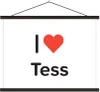 MuchoWow® Textilposter Ich liebe - Tess - Mädchen 120x90 cm Produktbild-Vorschau 1