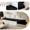 Sofa Überzug Samt für L-förmig Sofa mit 3 Einzelsitz und 1 Produktbild-Vorschau 3