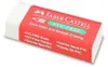 A Faber-Castell PVC-FREE eraser is shown on a white background. Produktbild-Vorschau