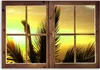 Leinwandbild fenster - blick auf palmenblätter 120x80 cm Produktbild-Vorschau 3