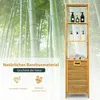 Armoire haute de salle de bain avec panier à linge en Voir les images du produit 5