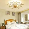 A bedroom scene with a bed, nightstand, and a ceiling light. Produktbild-Vorschau