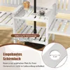 COSTWAY Gartenbank mit Tisch, 2-Sitzer Bank Sitzbank Produktbild-Vorschau 6
