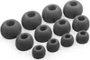 A collection of black silicone ear tips for headphones, arranged in rows. Anteprima dell’immagine prodotto