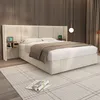 A bedroom scene with a bed, nightstands, and a rug. Náhled obrázku produktu