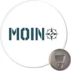 Huuraa Magnet Moin Kompass 59mm Kühlschrankmagnet rund Produktbild-Vorschau 1
