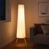 HOMCOM LED Stehlampe Wohnzimmer Dimmbar Holz mit Dreibein Produktbild-Vorschau 7