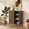 Kommode 'Lukkodso' mit Tür 82 x 75 x 30 cm Walnussoptik Produktbild-Vorschau 1