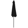 vidaXL Ombrellone da balcone in alluminio nero Anteprima dell’immagine prodotto 12