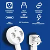 3-fach Steckdosenleiste mit USB-C & USB-A, versenkbare Produktbild-Vorschau 2