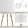 Lampadaire Lunaris, abat-jour en tissu, trépied - marron Voir les images du produit 4