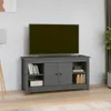 The Living Store TV-Schrank Grau 103x36,5x52 cm Massivholz Produktbild-Vorschau 1