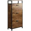 A shoe cabinet with three drawers and a metal frame. Podgląd zdjęcia produktu