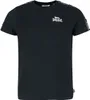 A black Lonsdale London t-shirt is shown against a white background. Produktbild-Vorschau