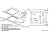 Technical drawing and dimensions for a Bosch cooktop. Podgląd zdjęcia produktu