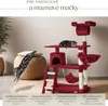 tectake® Marcel drapak 141 cm ze schodkami, sznurkiem do Podgląd zdjęcia produktu 6