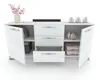 Große Kommode mit Schubladen Fernsehschrank HANA 3S Weiß Produktbild-Vorschau 3