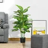 HOMCOM Künstliche Dieffenbachie groß 120 cm Kunstpflanze Produktbild-Vorschau 2