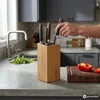 KESPER Bloc à couteaux en bois de bambou, lasuré, avec Voir les images du produit 7