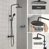 CECIPA Duschsystem mit Thermostat Duscharmatur Regendusche Produktbild-Vorschau 2