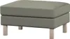 Dekoria Bezug für Karlstad Hocker, grau-beige, Husse, Produktbild-Vorschau 1