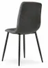Dunkelgrauer Stuhl LIBRA STONE GREY mit schwarzen Beinen Produktbild-Vorschau 5